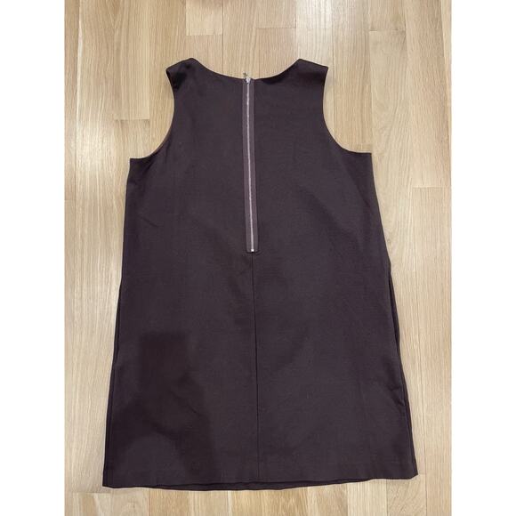 Land’s End Lined Sheath Dress Women's Size 16 Dark Brown Sleeveless - Picture 2 of 8